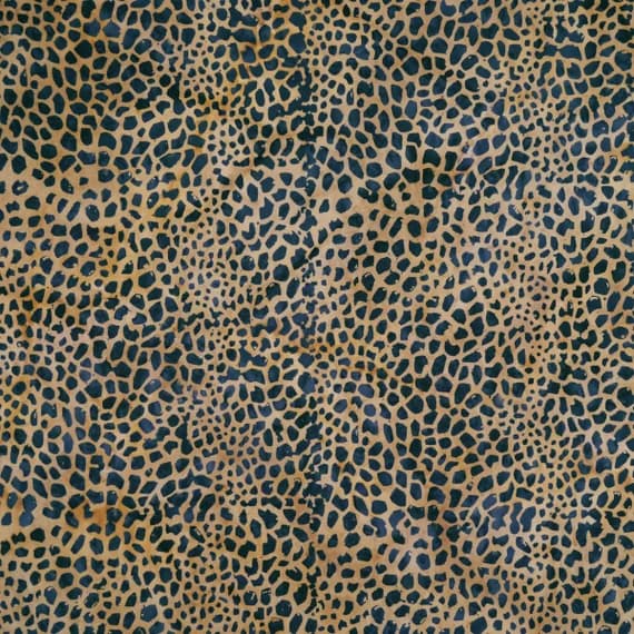 beige cotton fabric - Black Giraffe Spots on Beige - Rustic Route - Batik by Mirah Cotton Fabric
