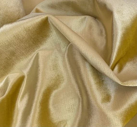 green velvet fabric - Citron Yellow Green - Shiny Upholstery Weight Velvet Fabric