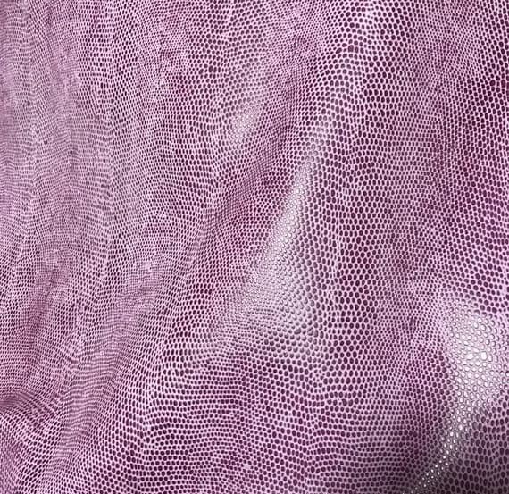 purple leather - PURPLE SNAKESKIN Cow Hide Leather 8"x8" Piece