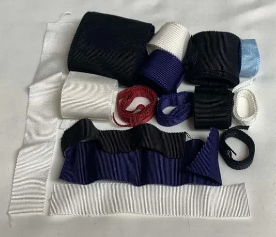 none - Rayon Petersham Ribbon Remnant Scrap Bag (15 Pieces)