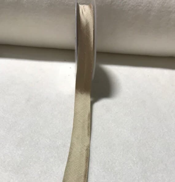 gold none - Gold 100% Silk Bias Tape Trim Made in France 3/4"