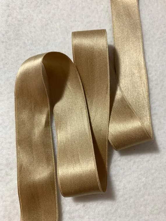 brown none - Latte Brown 100% Pure Silk Double Faced Satin Ribbon - 24mm/1" Made in Japan
