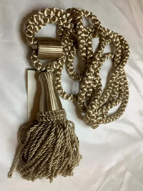 beige none - Beige Tassel Tieback for Curtains Tie Back New by Conso