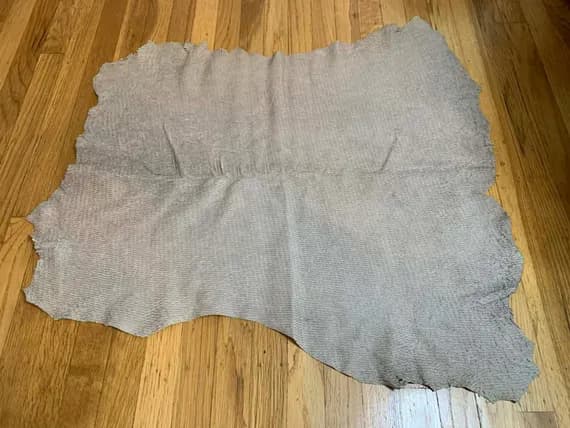 taupe leather - Taupe Laser Cut Snakeskin Reptile - Lambskin Leather Hide 5 Square Feet