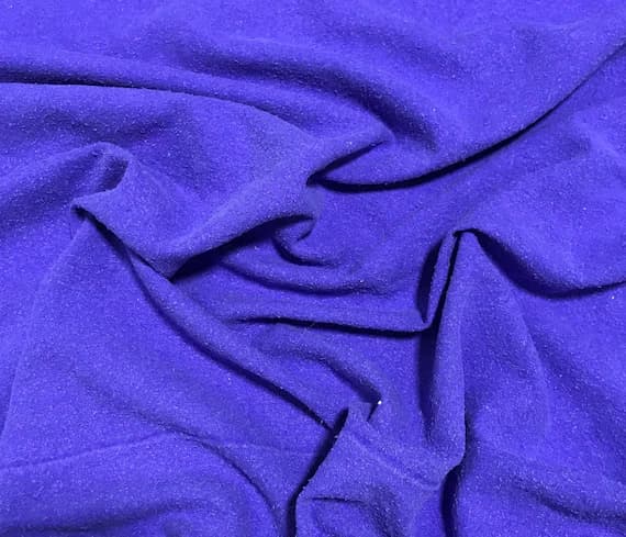 purple noil fabric - VIOLET PURPLE Hand Dyed Raw Silk NOIL Fabric