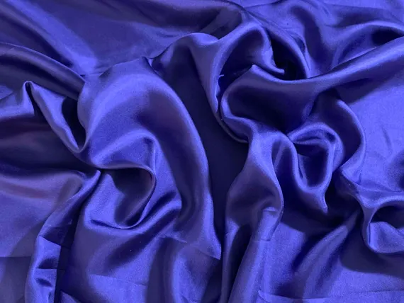 royal twill fabric - Royal Purple 100% Silk Twill Fabric 12mm weight