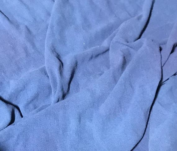 blue noil fabric - DENIM BLUE Hand Dyed Raw Silk Gauze NOIL Fabric