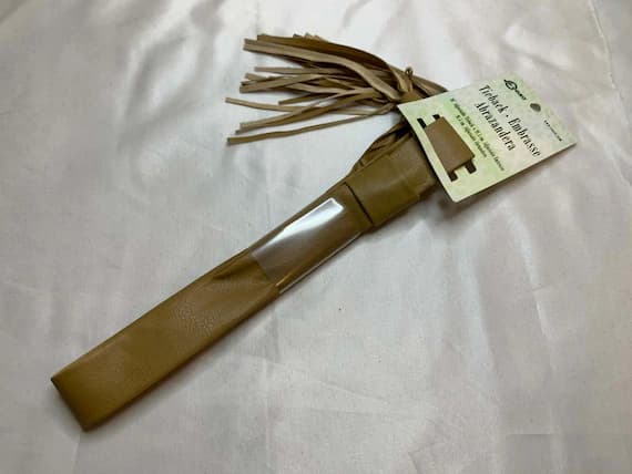 camel none - Camel Faux Leather Tassel Tieback for Curtains 36" Tie Back New by Conso