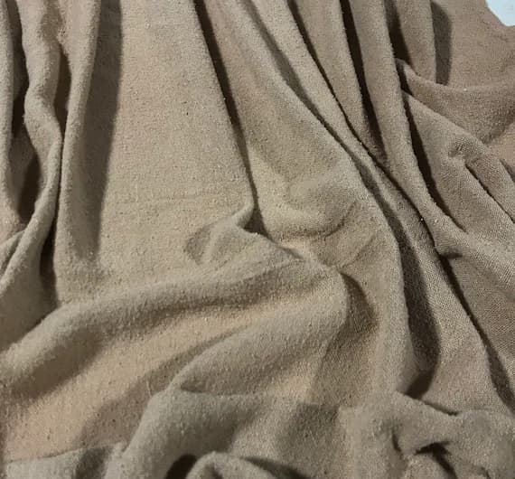 brown noil fabric - GOLDEN BROWN Hand Dyed Raw Silk Gauze NOIL Fabric