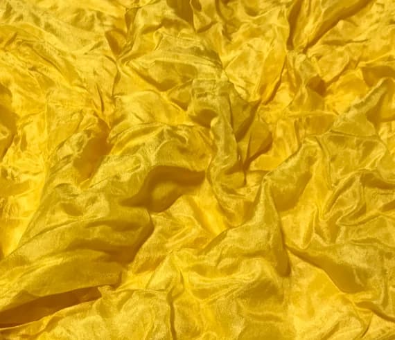 mustard habotai fabric - Hand Dyed honey MUSTARD YELLOW China Silk HABOTAI Fabric