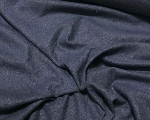 blue noil fabric - STEEL BLUE Raw Silk NOIL Fabric