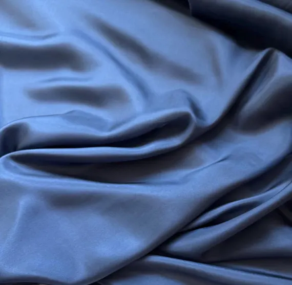 blue habotai fabric - Dark Blue China Silk HABOTAI Fabric 8mm weight 54" width