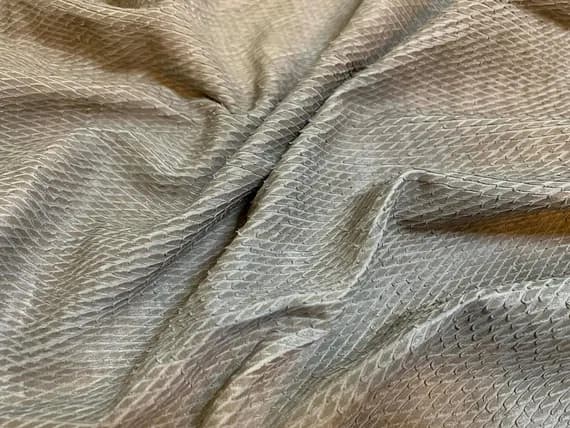 taupe leather - Taupe Laser Cut Snakeskin Reptile - Lambskin Leather Hide 4 Square Feet