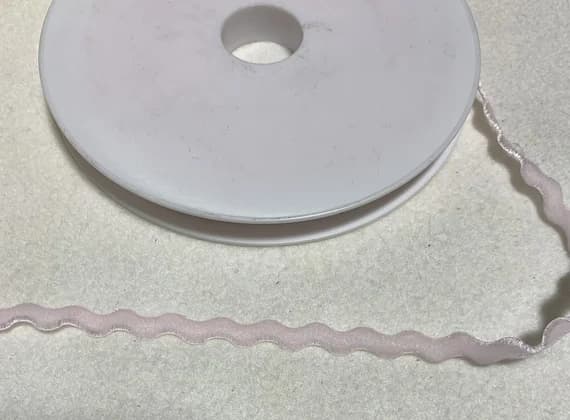 pink none - Baby Pink Velvet Rick Rack Trim Made in France 3/8" per yard