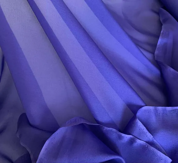 purple chiffon fabric - Violet Purple - Silk Chiffon Fabric