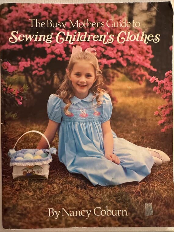none - Smocking Guide - The Busy Mother's Guide to Sewing Children's Clothes by Nancy Coburn 1988 Vintage