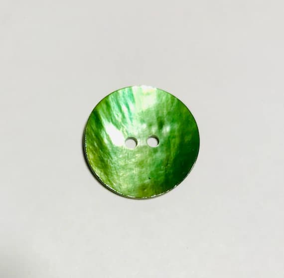 green none - Light Green Natural Pearl Button - Dill Buttons Brand (3 Sizes to Choose From)