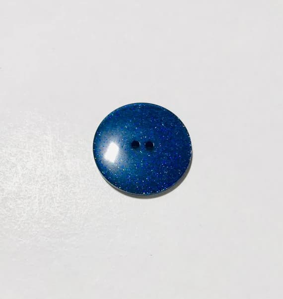 navy none - Navy Blue Glitter Plastic Button - Dill Buttons Brand (3 Sizes to Choose From)