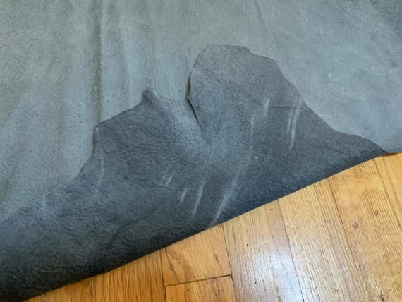 gray leather - Smoky Gray - Lambskin Leather Hide 9 Square Feet