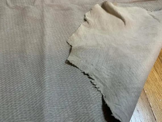 taupe leather - Taupe Laser Cut Snakeskin Reptile - Lambskin Leather Hide 4 Square Feet