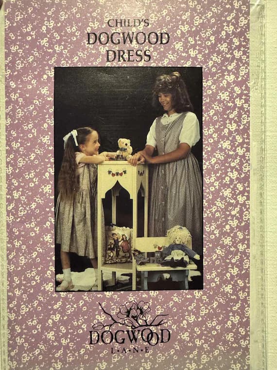 none - 1989 Dogwood Lane button front jumper dress. Size: 4-14