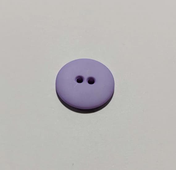 lavender none - Lavender Round 2 Hole Plastic Button - 20mm / 3/4 inch - Dill Buttons - Set of 4
