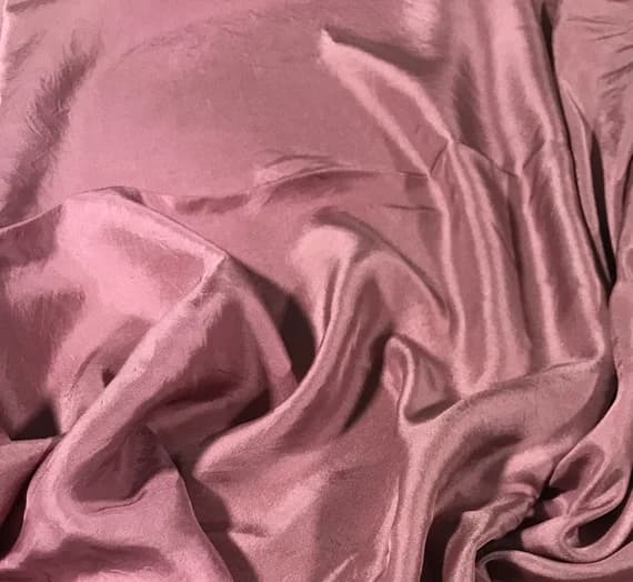 twill fabric - 1/4 yard increments ANTIQUE MAUVE Hand Dyed Silk Twill Fabric
