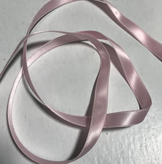 pink none - Real Pink 3/8" Vintage Grayblock Double Faced Satin Ribbon (1 yard 27")