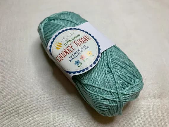 green none - Songbird Robin's Egg Blue Green Lori Holt Cotton Sport Weight Chunky Thread Yarn 25450