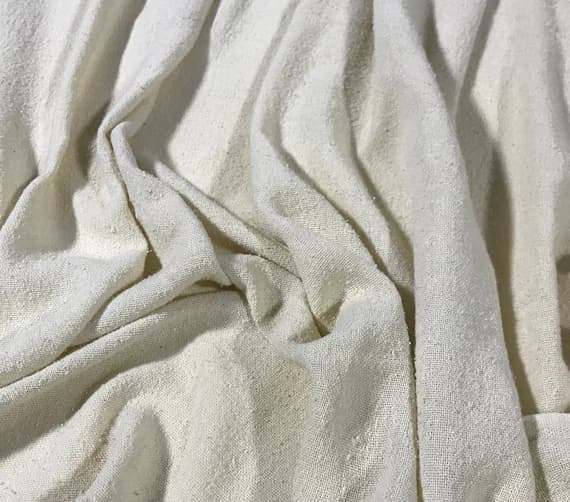 noil fabric - ECRU Hand Dyed Raw Silk Gauze NOIL Fabric