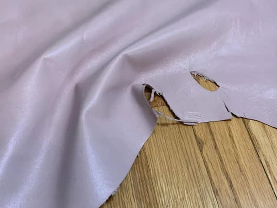 leather - PALE MAUVE Lambskin Leather Whole Hide 10 Square Feet