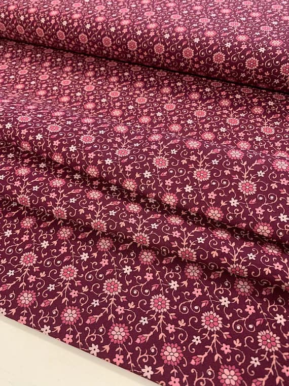 cotton fabric - Manor Park C - The Collector's Home Curiosity Brights - By Liberty Fabrics for Riley Blake - Cotton Fabric