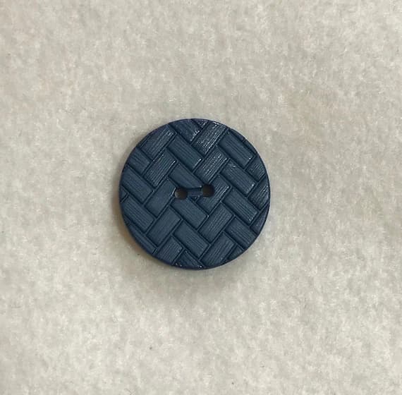 blue none - Set of 2 Blue Chevron Herringbone Plastic Button - Dill Buttons Brand (3 Sizes to Choose From)