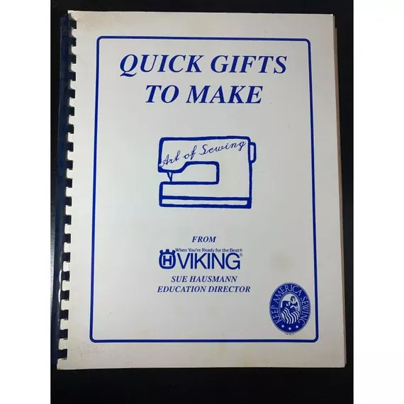 none - Vintage Husqvarna Viking Art of Sewing Quick Gifts To Make Instruction Book