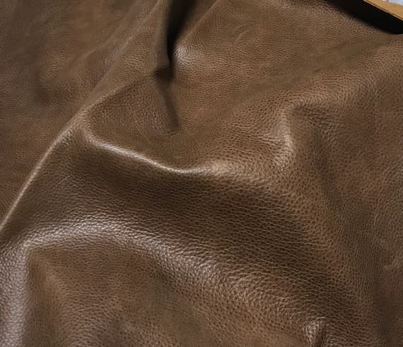 brown leather - CINNAMON BROWN Cow Hide Leather 8"x8" Piece