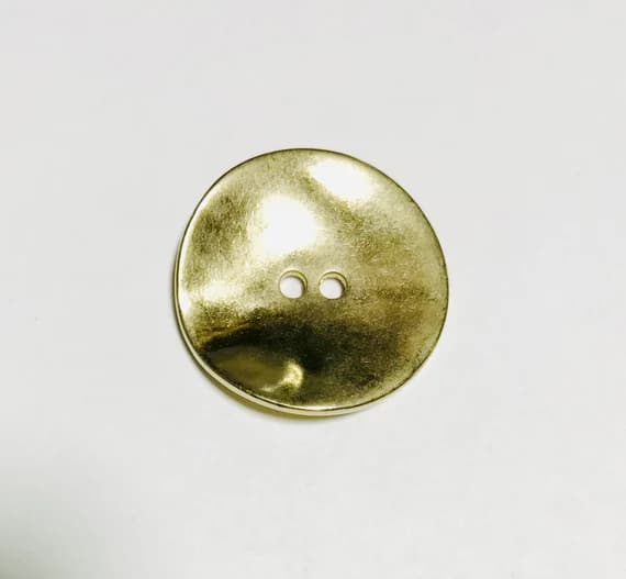 gold none - set of 2 Gold Metal Button - 28mm / 1 inch - Dill Buttons Brand