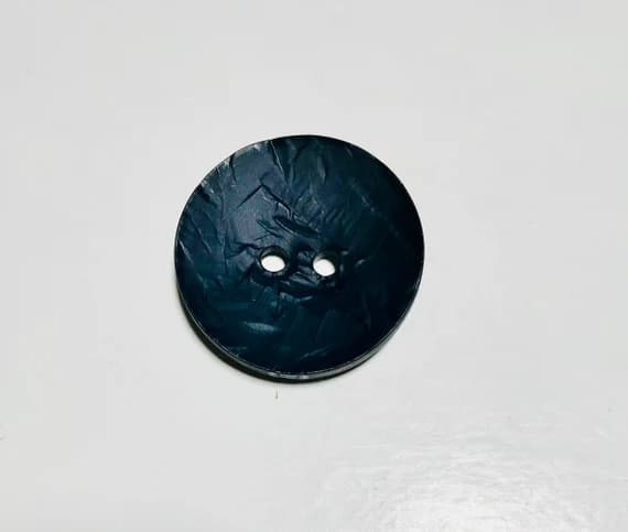 navy none - Large Round Navy Blue Polyamid Plastic Button - 45mm /1 3/4 inch - Dill Buttons