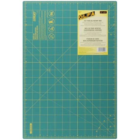 fabric - OLFA 12-Inch x 18-Inch Self-Healing Double-Sided Rotary Mat