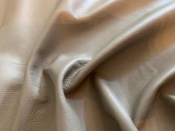taupe leather - Taupe Warm Gray Cow Hide Leather Hide 6 Square Feet