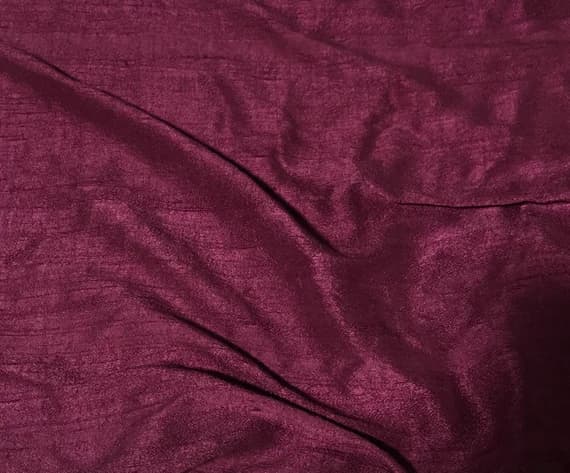maroon dupioni fabric - Hand Dyed Maroon - Silk Dupioni Fabric