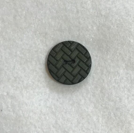 forest none - Set of 2 Forest Green Chevron Herringbone Plastic Button - Dill Buttons Brand (3 Sizes to Choose From)