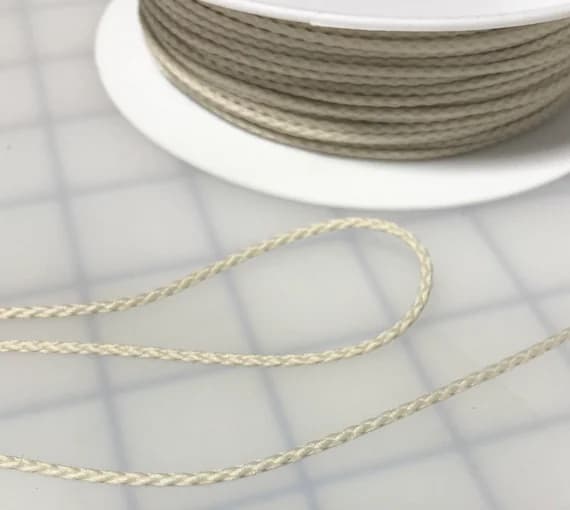 ivory none - IVORY French Fine Cord Trim Made in France (1mm) 5 Yards