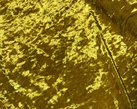 gold velvet fabric - Gold - Stretch Polyester Crushed Velvet Fabric