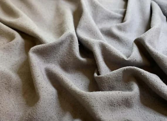 gray noil fabric - 1/2 yard increments Dark Gray - Hand Dyed Raw Silk Noil