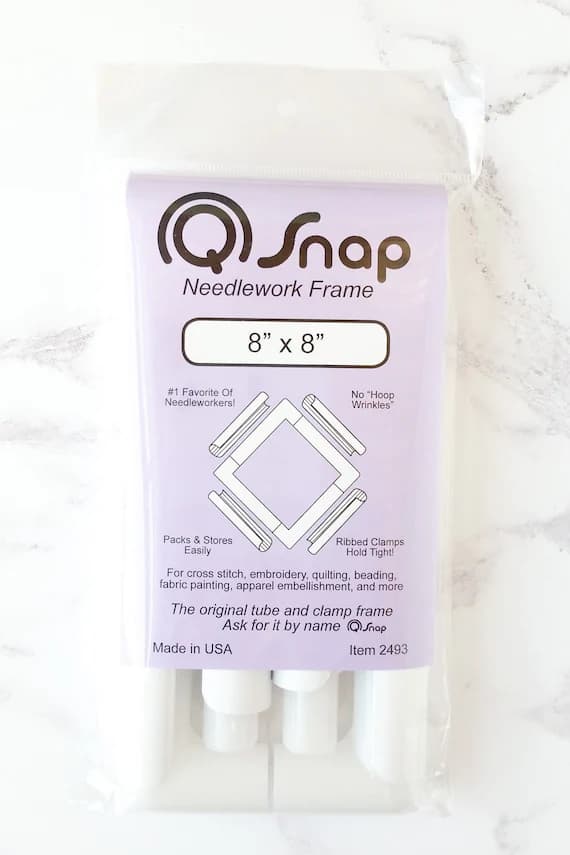 fabric - Q-Snap Frame PVC Tubing 8 by 8-Inch for Needlework & Quilting