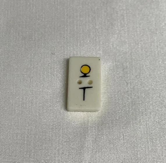 none - Sewing Pin Through Fabric -Plastic Button -3/4" - Dill Buttons Brand - Set of 3