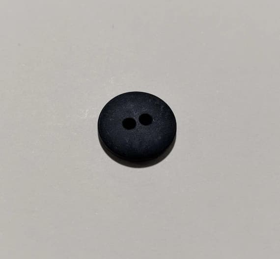 navy none - Navy Blue Round 2 Hole Plastic Button - 15mm / 5/8 inch - Dill Buttons - Set of 4