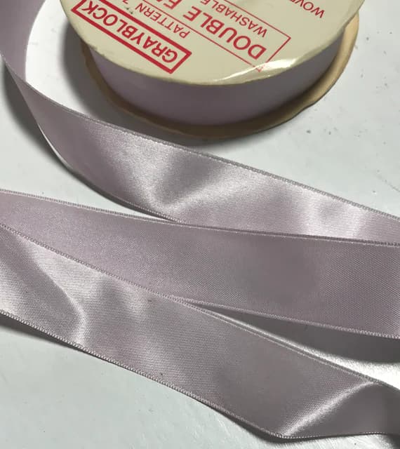 purple none - Orchid Purple 7/8" Vintage Grayblock Double Faced Satin Ribbon