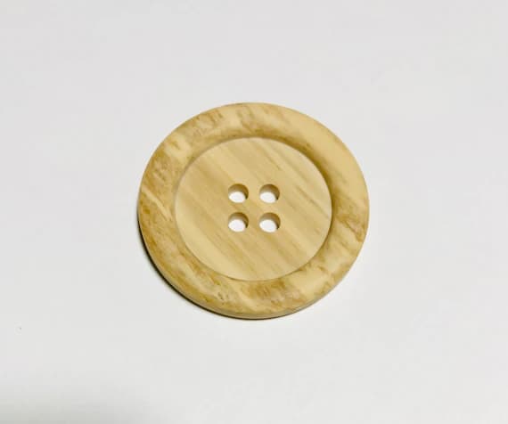 none - Large Imitation Wood Button - 45mm / 1 3/4" - Dill Buttons Brand