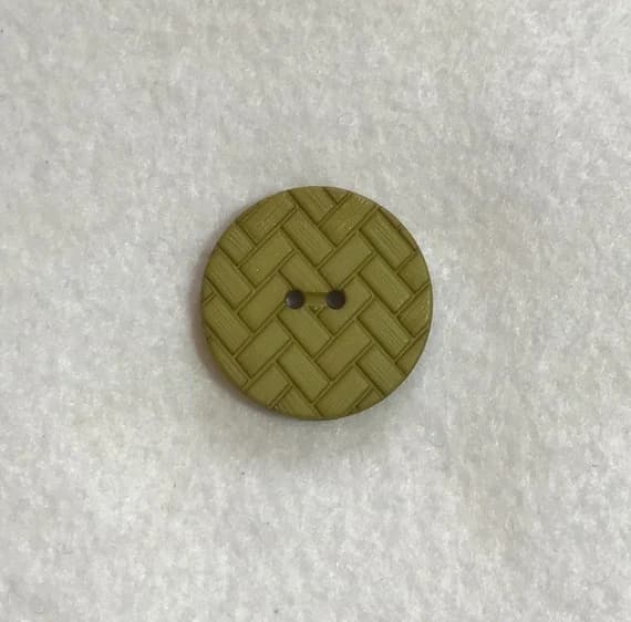 olive none - Set of 2 Olive Green Chevron Herringbone Plastic Button - Dill Buttons Brand (3 Sizes to Choose From)